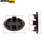 63mm (2.48in) LAND ROVER Wheel Center Caps #RRJ000010XXX - Image 6