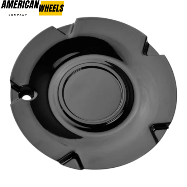 4pcs Venice 167mm 6 5/8in Wheel Center Caps Black - 20214443 - Image 5
