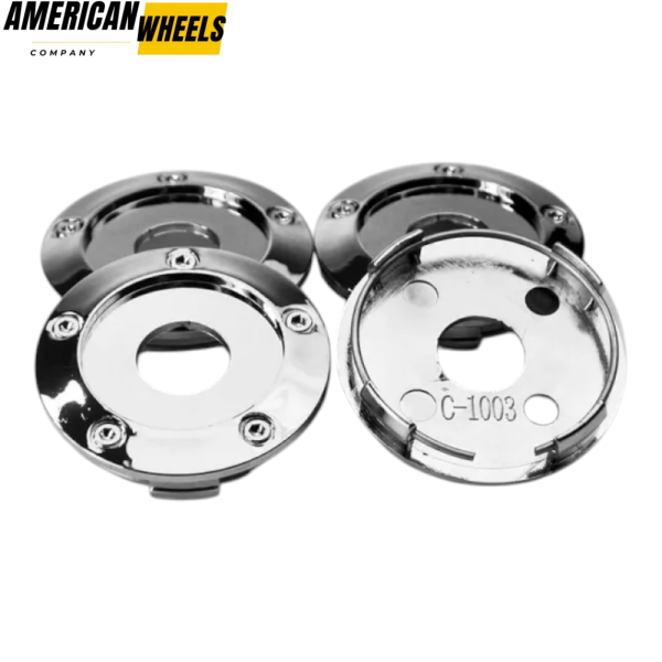 4pcs 65mm 2 9/16in Wheel Center Caps Silver - Image 2