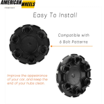 Chevrolet Silverado Avalanche Suburban Wheel Center Caps for 17in 5 spoke wheels #9595469 #9596341 198mm 7.8in 4pcs - 20213924 - Image 2