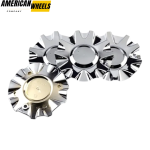 4pcs AMERICAN Racing 157mm 6 3/16in Wheel Center Caps #489L177 Silver - Image 5