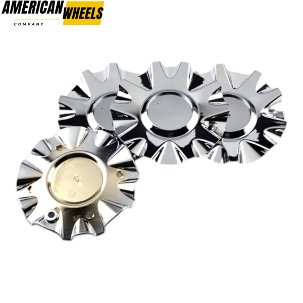 4pcs AMERICAN Racing 157mm 6 3/16in Wheel Center Caps #489L177 Silver - Image 5
