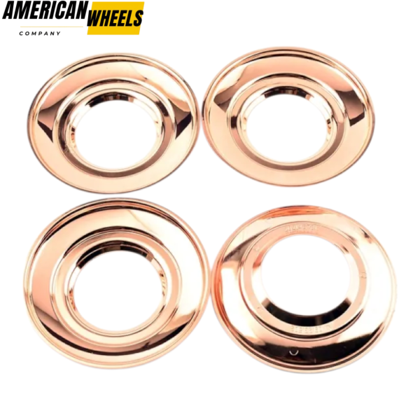 4pcs BBS 154mm 6 1/16in Wheel Center Fitment #09.23.502 Rose Gold - Image 2