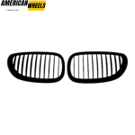 BMW Matte Black Front Kidney Grills for 5 Series E60 03-10 - 21623105