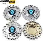 #09.24.028 ＆ #09.24.004 Skull Badge BBS Replica Wheel Center Caps 168mm (6.61in) - Image 6