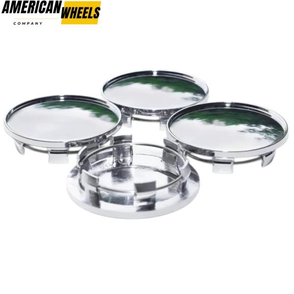 4pcs Audi 69mm 2 3/4in Wheel Center Caps - 20274099CH - Image 2
