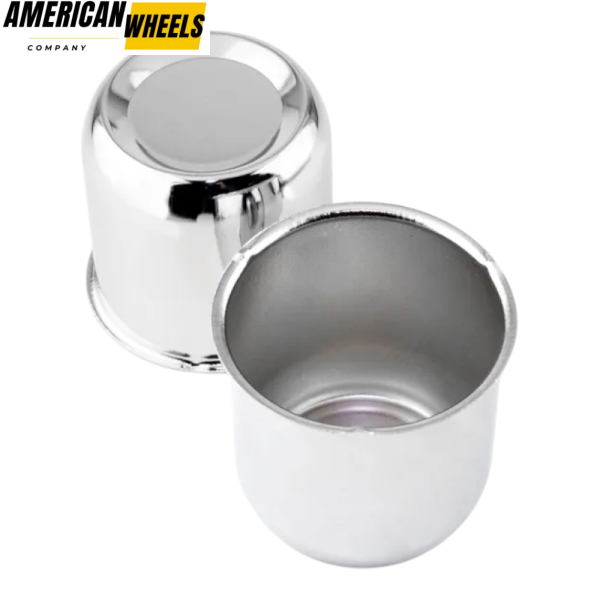 74mm 2.91in Push Through Center Cap Chrome - Image 3