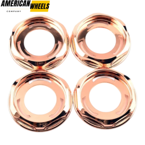 4pcs BBS 102mm 4in Wheel Center Caps #09.24.206 Rose Gold - 20214673RG
