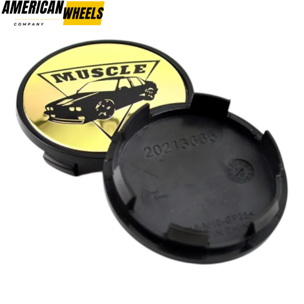 4pcs Muscle Car Sign 65mm 2 9/16in Wheel Center Caps #BR3Z-1130-B Black Base- 20214967BK[14930+13665BK]x4 - Image 4