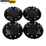 4pcs Monster energy edition 175mm 6 7/8in Wheel Center Caps #C-1089 Black - 20214682