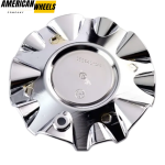 4pcs AMERICAN Racing 157mm 6 3/16in Wheel Center Caps #489L177 Silver - Image 3