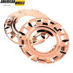 4pcs BBS 163mm 6 13/32in Hub Cover Ring #09.24.187 Rose Gold - Image 2