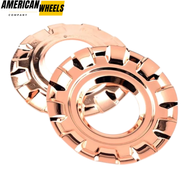 4pcs BBS 163mm 6 13/32in Hub Cover Ring #09.24.187 Rose Gold - Image 2