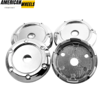 4pcs Volk 66mm 2 19/32in Wheel Center Caps #C-113 Chrome - Image 3