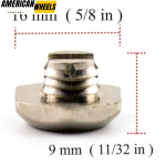 100pcs ZSD58 Hex Wheel Rim Lip Rivets Nuts - Image 3