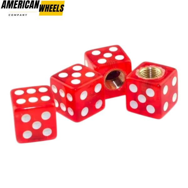 4pcs (1set) Dice Tyre Valve Dust Caps - Image 4