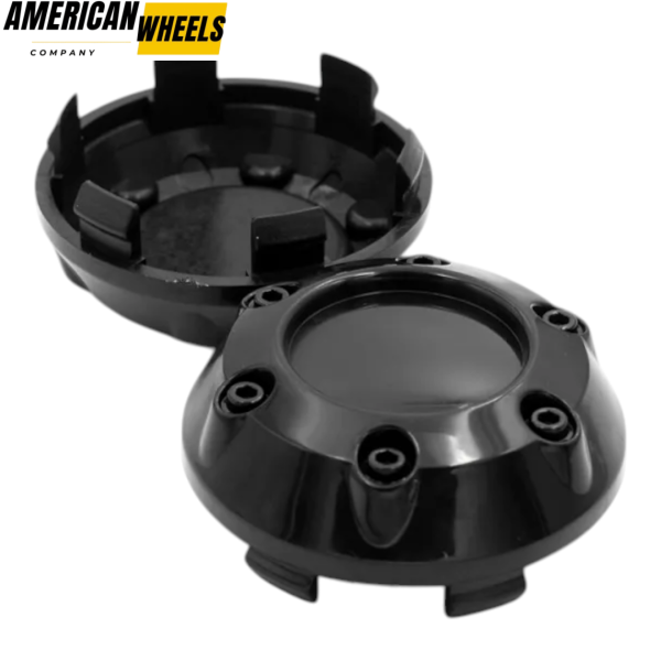4pcs 68mm 2 21/32in Wheel Center Caps Black - 20213468BK - Image 4