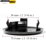 75mm (2.97in) Wheel Center Cap For Lexus GS 400/430 Black Or Silver - Image 4