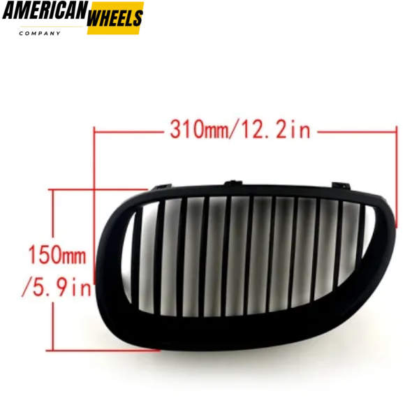 BMW Matte Black Front Kidney Grills for 3 Series E46 Sedan Touring 4-door - 21623104 - Image 4