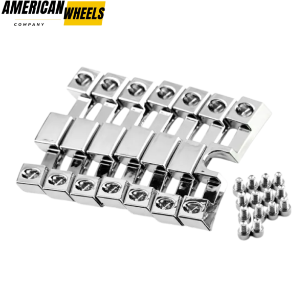 7pc（1set）Mayhem Missile 20" Wheel Trim Strip Kit Silver Plating - Image 3