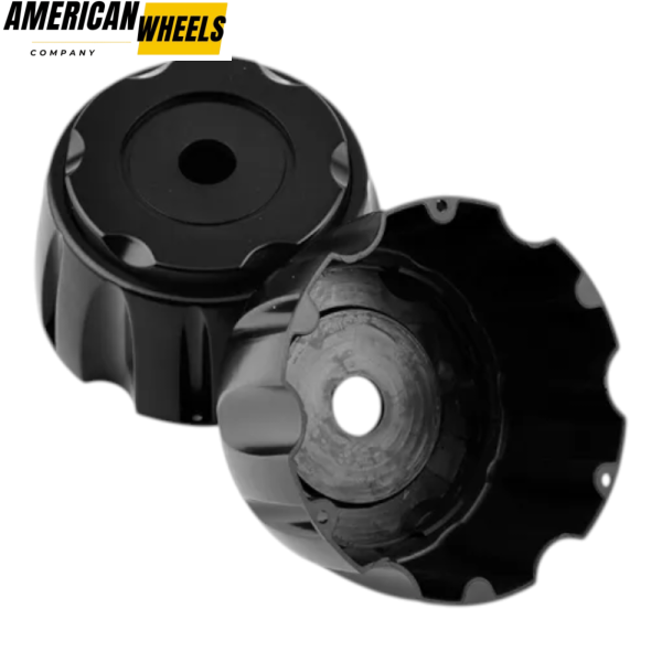 4pcs 111mm 4 11/32in Wheel Center Caps Black - Image 6