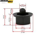 100pcs Wheel Rivets Nuts Rims Studs Lip Rim Lip Decoration Wheel Tire Air Valve Stem Cover - Image 7