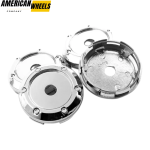 4pcs Volk 66mm 2 19/32in Wheel Center Caps #C-113 Chrome - Image 2