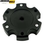 4pcs Avenue 522 145mm 5 11/16in Wheel Center Caps #C523801CAP Matte Black - Image 2