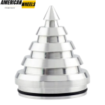 54mm Conical Spiral Nissan & Infiniti Wheel Center Rim Caps Replacement Set of 4- 20214633 - Image 4