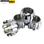 4pcs ION Alloy 168mm 6 5/8in Wheel Center Caps #C101710-0 Silver - Image 6