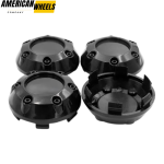 4pcs 68mm 2 21/32in Wheel Center Caps Black - 20213468BK