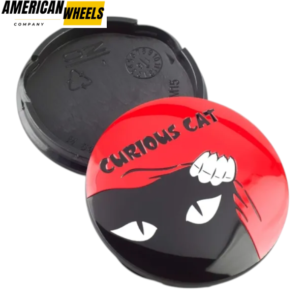 4pcs O.Z Curious Cat 62mm 2 7/16in Wheel Center Caps #M595 - 20277016[20270001+13940BK]x4 - Image 3