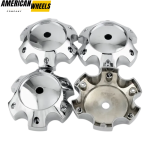 4pcs Moto 138mm 5 13/32in Wheel Center Caps #MO989C02 6 Lug Nuts Chrome - Image 3