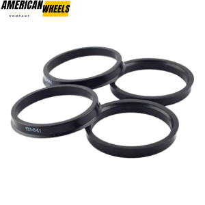 4pcs 73mm 2 27/32in Reducing Ring Auto Parts Black
