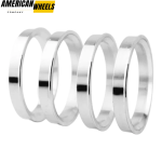 4pcs 67mm 2 5/8in Reducing Ring Aluminum Alloy Auto Parts Silver - Image 2