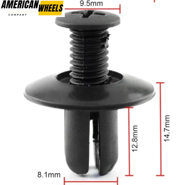 100pcs HE26 Auto Fastener Clip Car Body Push Retainer Pin Rivet Door Car Accessories - Image 2