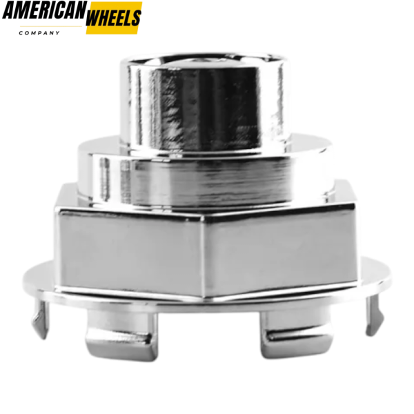 4pcs Universal 65mm 2 9/16in Wheel Center Caps Chrome - Image 2