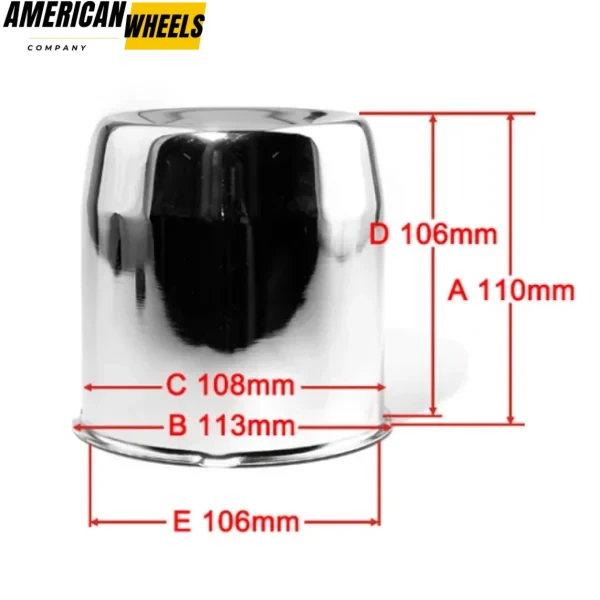 Universal Carbon Steel 4.25in Push Through Center Caps For Trucks - 20274034 - Image 4