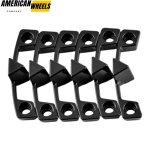 6pcs (1set) TUFF T-01 20" Wheel Trim Strip Kit Black