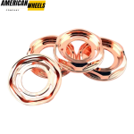 4pcs BBS 102mm 4in Wheel Center Caps #09.24.206 Rose Gold - 20214673RG - Image 3