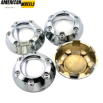 4pcs 68mm 2 21/32in Wheel Center Caps Chrome - Image 3