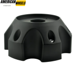 4pcs 138mm 5 13/32in Wheel Center Caps 6 Lug Nuts Matte Black - Image 7