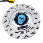 #09.24.028 ＆ #09.24.004 Skull Badge BBS Replica Wheel Center Caps 168mm (6.61in) - Image 14