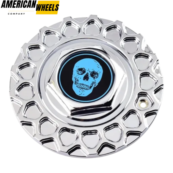 #09.24.028 ＆ #09.24.004 Skull Badge BBS Replica Wheel Center Caps 168mm (6.61in) - Image 14