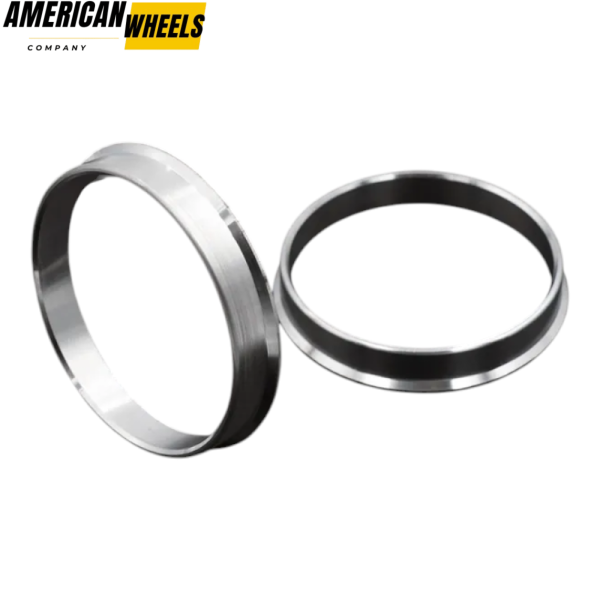 4pcs 60mm 2 11/32in Reducer Ring Aluminum Alloy Brushed Texture Silver - Image 3