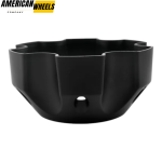 4pcs 138mm 5 13/32in Wheel Center Caps 6 Lug Nuts Matte Black - Image 5