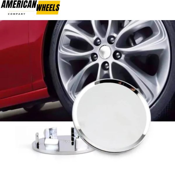 100pcs Wholesale General 51mm 2in Plain Wheel Center Caps Silver - Image 2