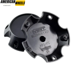 4pcs METAL MUSCLE A.T 127mm 4 31/32in Wheel Center Caps Matte Black - Image 3