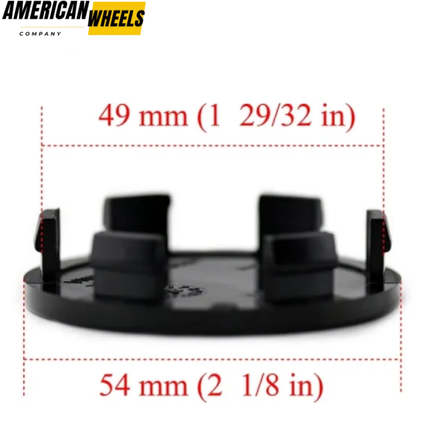 4pcs Initial Drift Onomatopoeia 54mm 2 1/8in Wheel Center Caps #40342-AU511 - Image 3