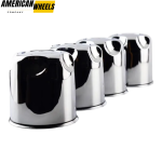 4pcs American Racing 114mm 4 1/2in Wheel Center Caps #PN-172CAP2 Silver - 20214735 - Image 3
